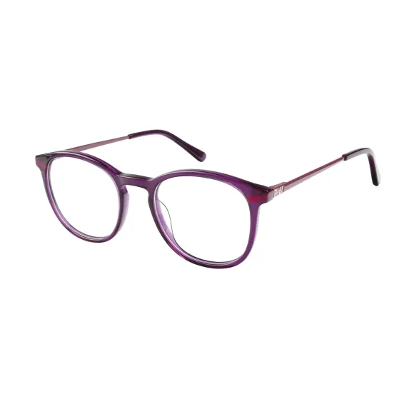 square purple eyeglasses